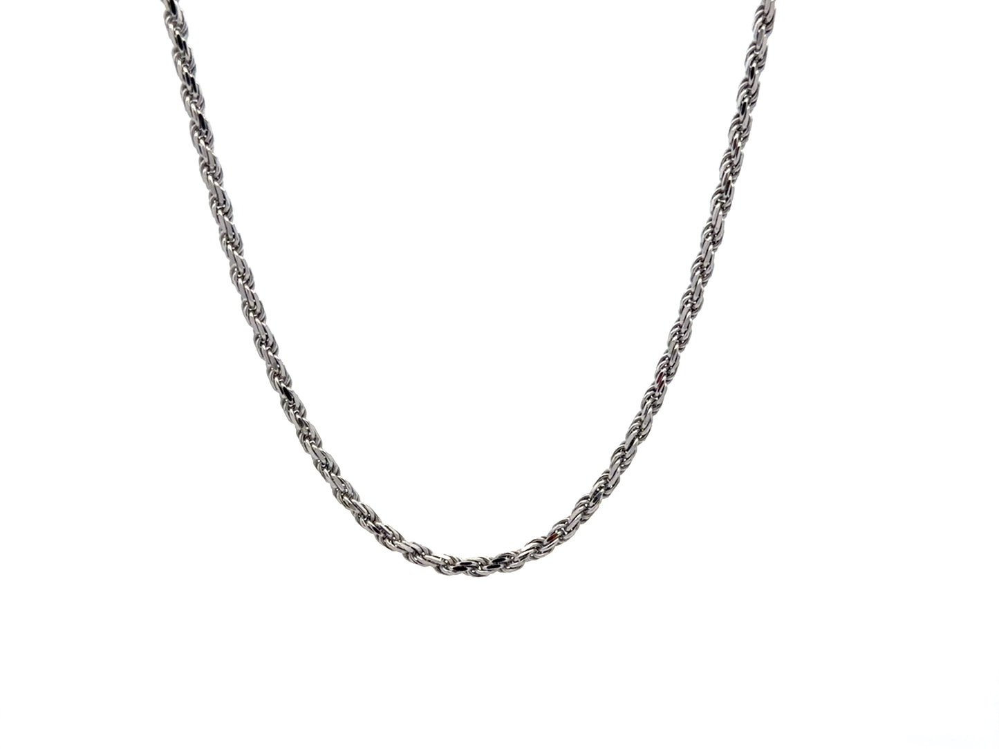 Sterling Silver Rope Chain Necklace product photo 1