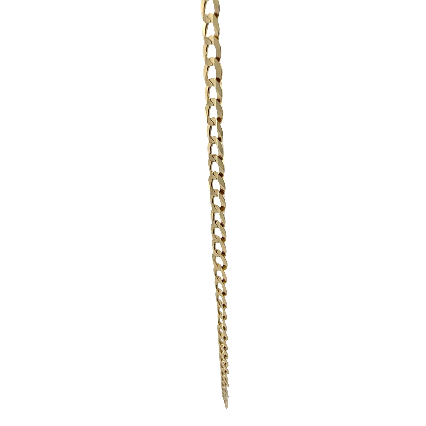 10K Yellow Gold Curb Link Necklace 3.6mm