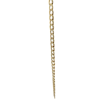 10K Yellow Gold Curb Link Chain Necklace, 3.6 mm