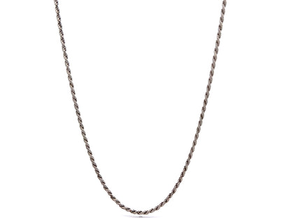Rope Chain Necklace, 1.8 mm, Rhodium-Plated Sterling Silver, Approx. 18 in