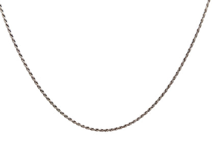 Rope Chain Necklace, 1.8 mm, Rhodium-Plated Sterling Silver, Approx. 18 in