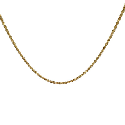 14K Diamond-Cut Rope Gold Chain, 3.5 mm, 18 in