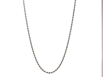 Rope Chain Necklace, 2 mm, Sterling Silver, Approx. 20 in