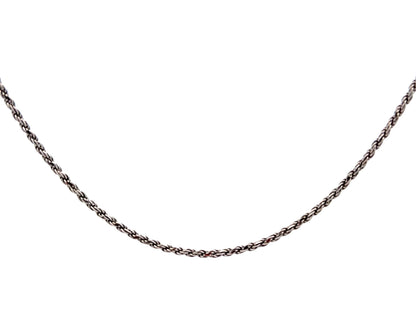 Sterling Silver Rope Chain Necklace – 20 in, 2 mm, 6.7 g product photo 1