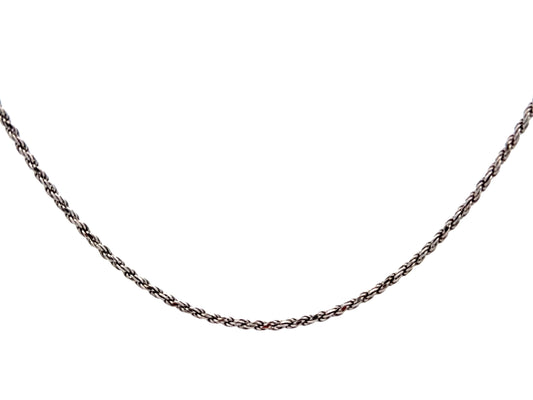 Sterling Silver Rope Chain Necklace – 20 in, 2 mm, 6.7 g product photo 1