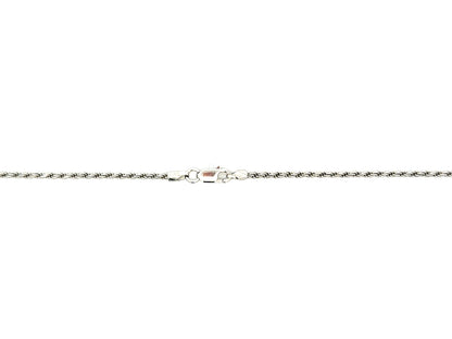 Sterling Silver Rope Chain Necklace – 16 in, 1.8 mm, 5.1 g product photo 1