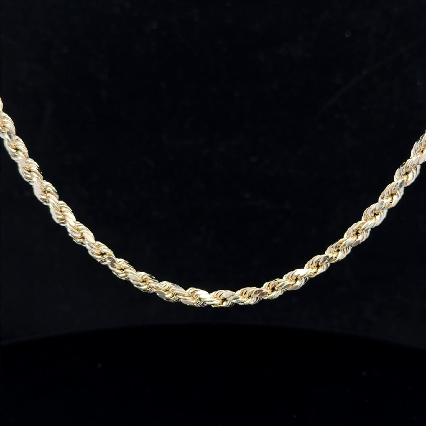 14K Diamond-Cut Rope Gold Chain 3.25mm 22"