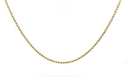 14K Diamond-Cut Moon Gold Chain, 2 mm, 20 in