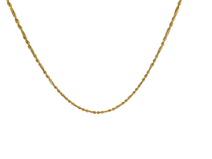 14K Saguaro-Finish Rope Gold Chain, 20 in, 2.5 mm