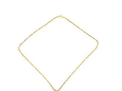 14K Saguaro-Finish Rope Gold Chain, 20 in, 2.5 mm