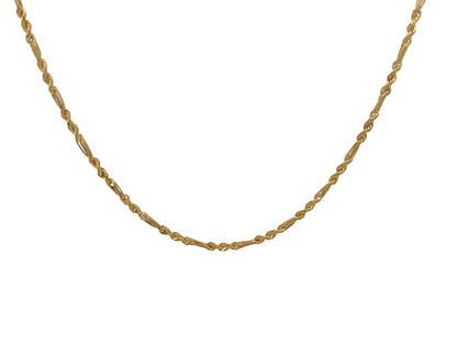 14K Saguaro-Finish Rope Gold Chain, 20 in, 2.5 mm