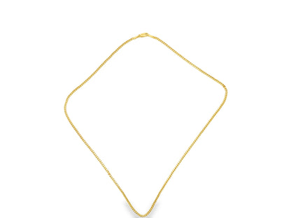 14K Gold 2.3 mm Diamond-Cut Miami Cuban Link Chain, 18 in