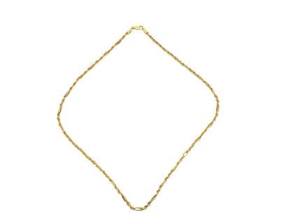 14K Gold Figaro Rope-Link Chain, 20 in, 4 mm