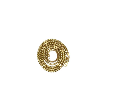 14K Box Link Gold Chain, 2.3 mm, 20 in