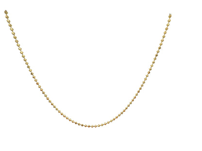 14K Diamond-Cut Moon Gold Chain, 2.5 mm, 20 in