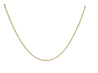 14K Diamond-Cut Moon Gold Chain, 2.5 mm, 20 in