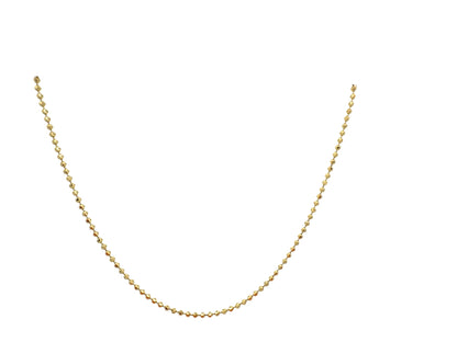 14K Diamond-Cut Moon Gold Chain, 2.5 mm, 20 in