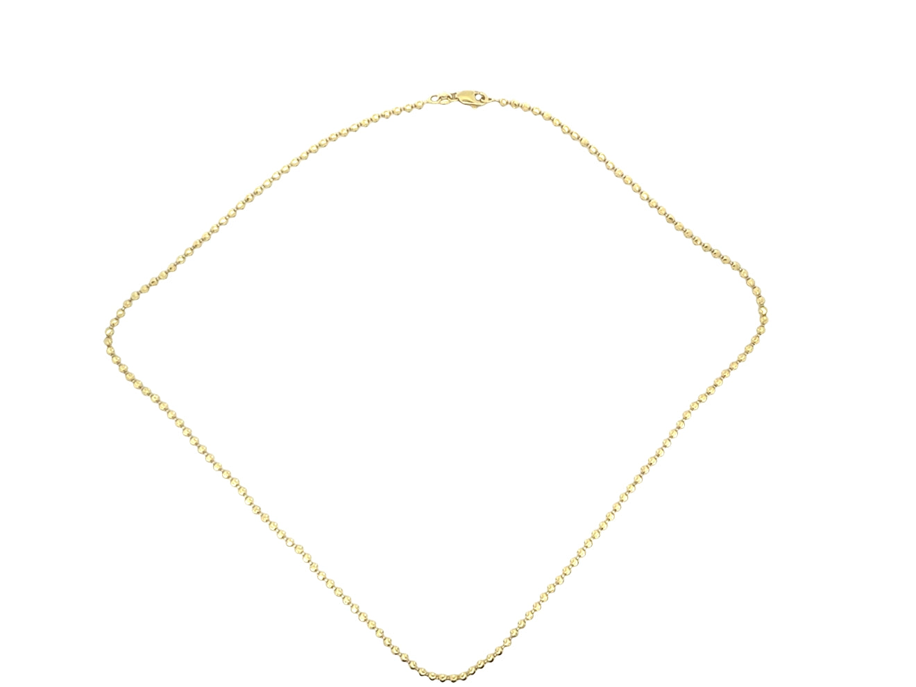 14K Diamond-Cut Moon Gold Chain 2.5mm 20"