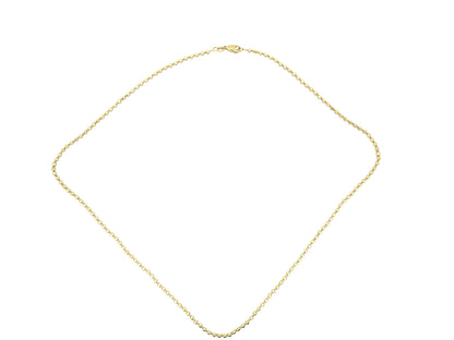 14K Diamond-Cut Moon Gold Chain, 2.5 mm, 20 in