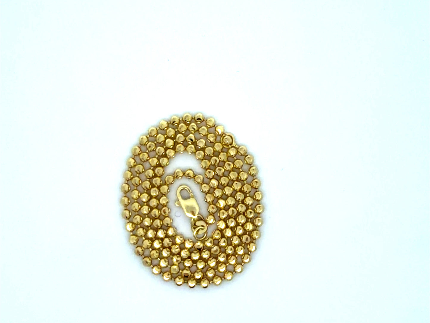 14K Diamond-Cut Moon Gold Chain 2.5mm 20"