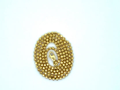 14K Diamond-Cut Moon Gold Chain, 2.5 mm, 20 in