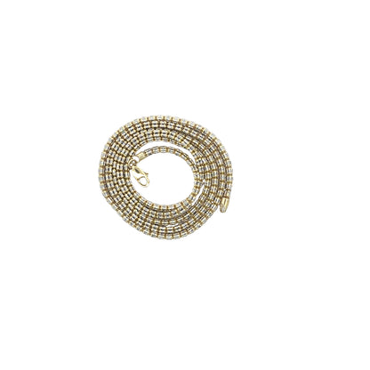 14K Yellow Gold Diamond-Cut Ice Chain Necklace