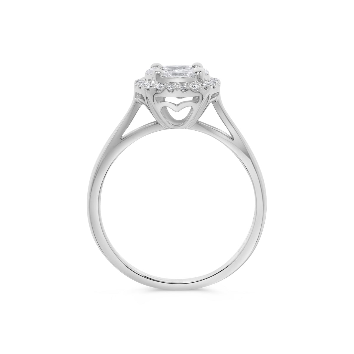 0.50 ct. t.w. Marquise & Princess Diamond Cluster Ring in 14K White Gold
