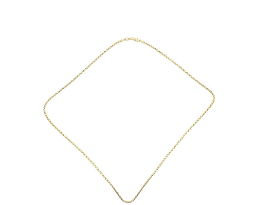 14K Box Link Gold Chain 2mm 20"