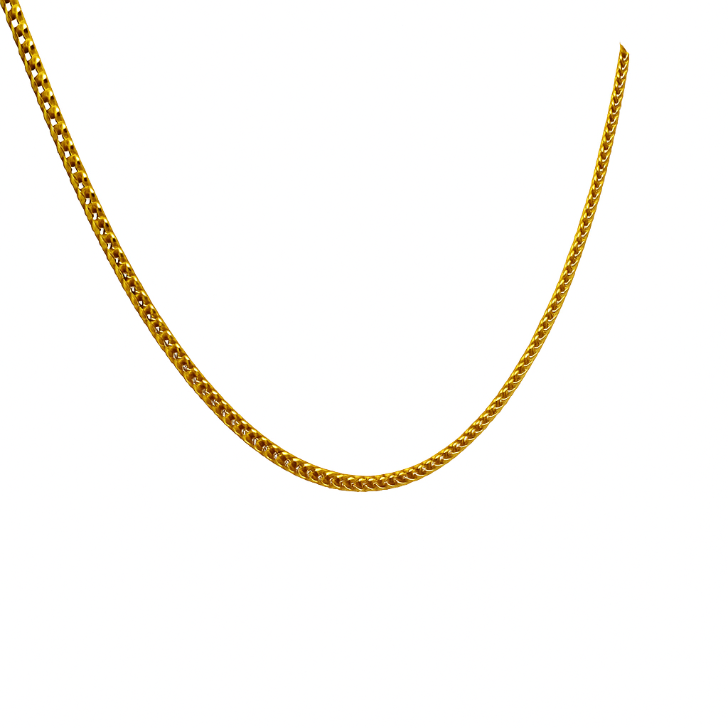 14K Yellow Gold Franco Chain Necklace 2.7MM