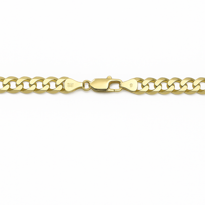 10K Yellow Gold Curb Link Chain Necklace