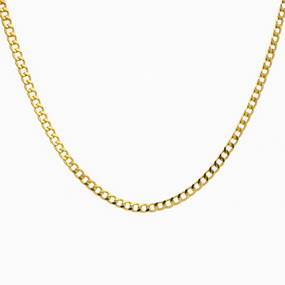 10K Yellow Gold Curb Link Chain Necklace
