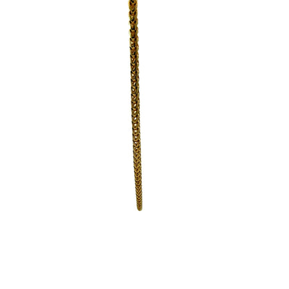 14K Yellow Gold Franco Chain Necklace, 2.7 mm
