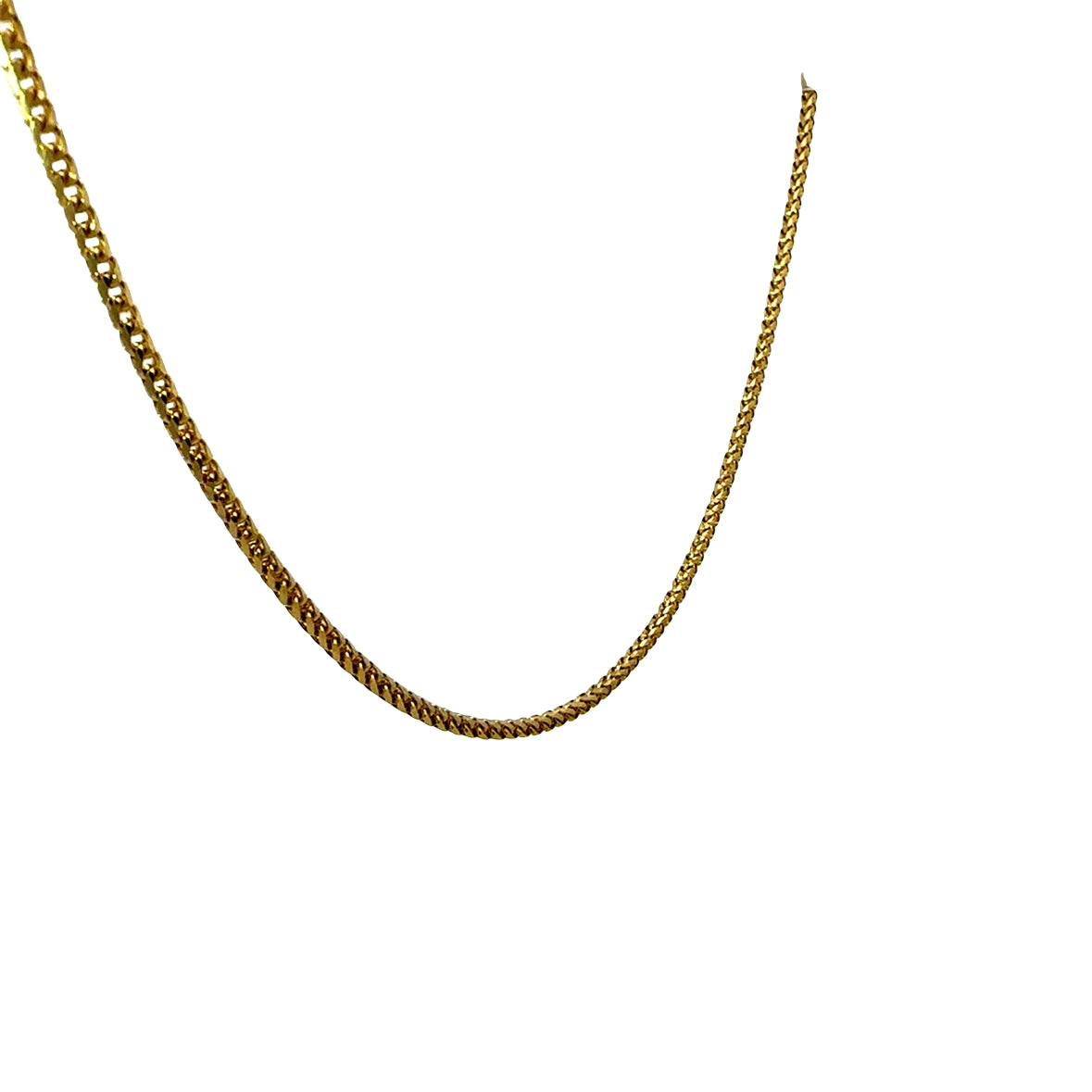 14K Yellow Gold Franco Chain Necklace 2.7MM