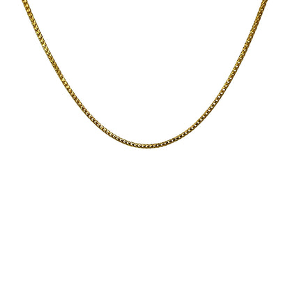 14K Yellow Gold Franco Chain Necklace, 2.7 mm