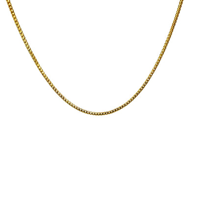 14K Yellow Gold Franco Chain Necklace, 2.7 mm
