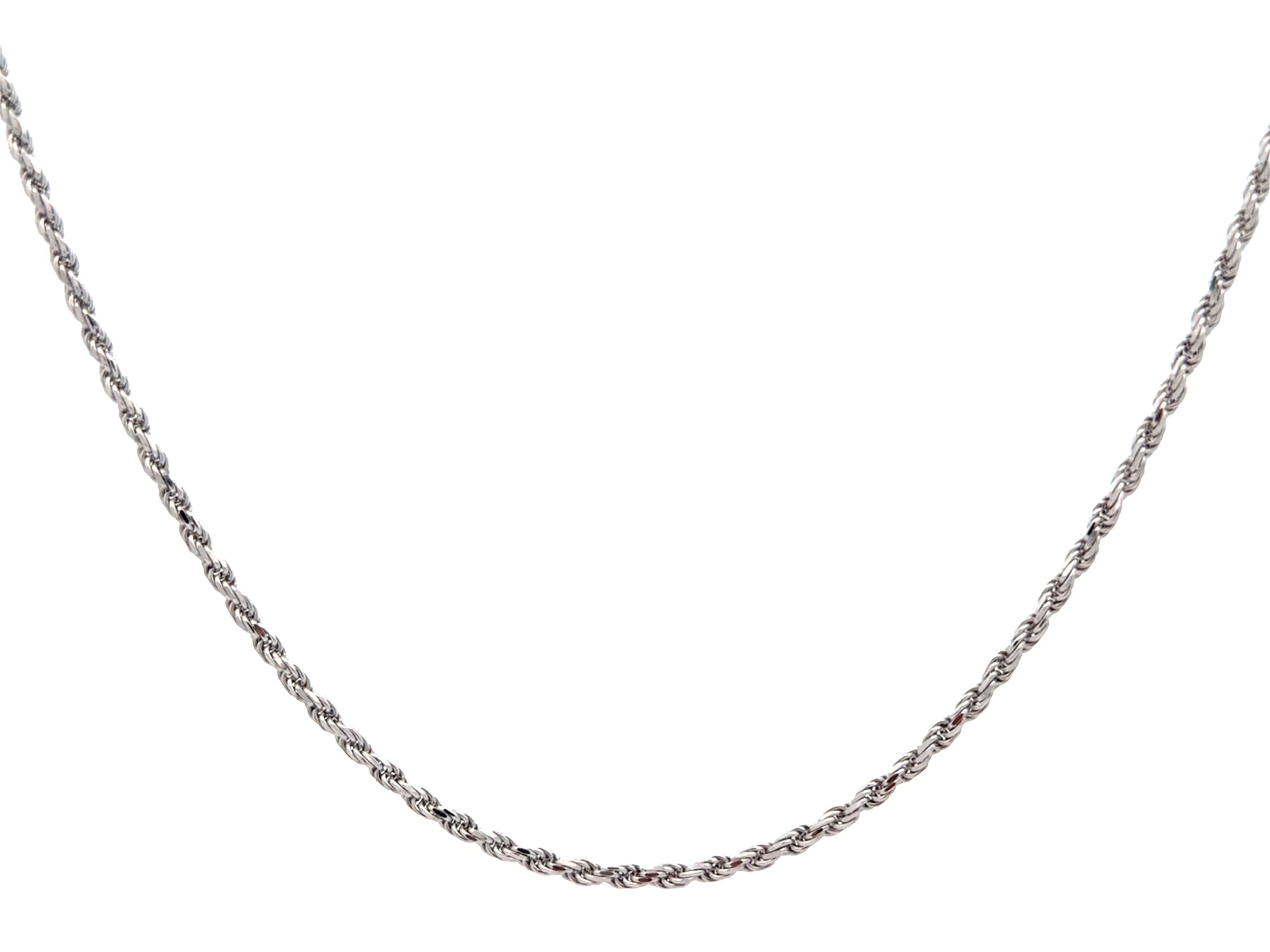 Sterling Silver Rope Chain Necklace product photo 2