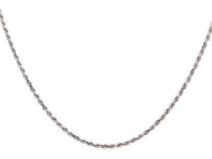 Sterling Silver Rope Chain Necklace – 18 in, 2.2 mm, 8.4 g product photo 2