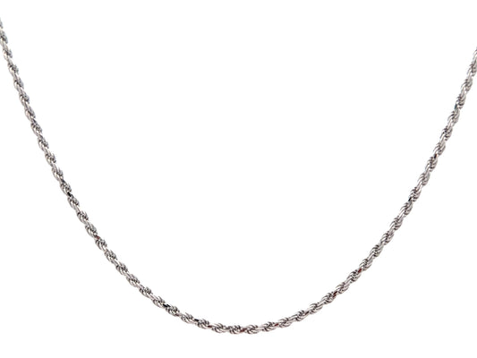 Sterling Silver Rope Chain Necklace product photo 2