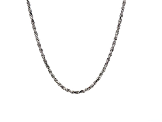 Sterling Silver Rope Chain Necklace – 18 in, 2.2 mm, 8.4 g product photo 1