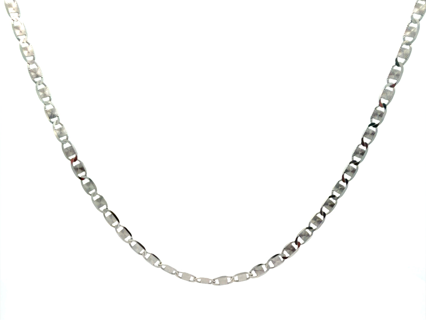 Sterling Silver Valentino-Style Link Necklace - 24 in - 4.2 mm - 9.5 g