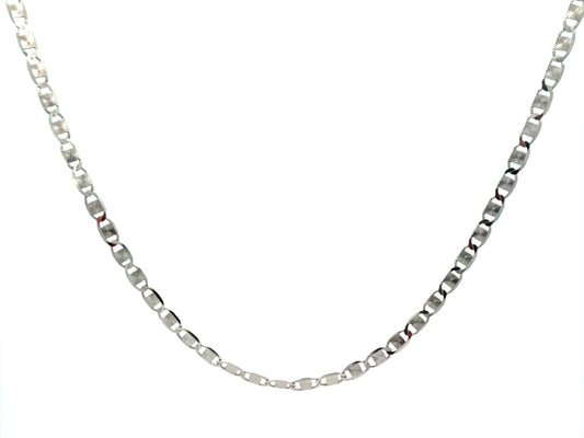 Sterling Silver Valentino-Style Link Necklace - 24 in - 4.3 mm - 10.1 g