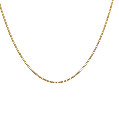 18 in Gold-Plated Sterling Silver Franco Chain Necklace