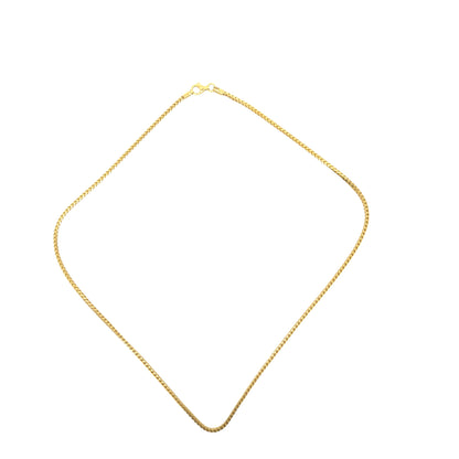 18 in Gold-Plated Sterling Silver Franco Chain Necklace