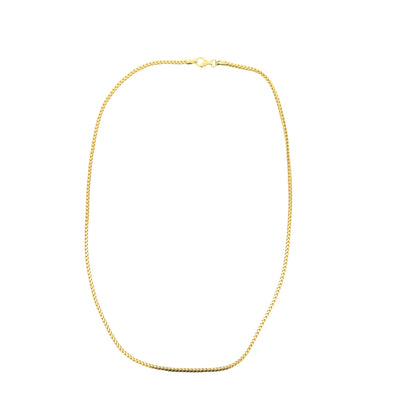 18 in Gold-Plated Sterling Silver Franco Chain Necklace