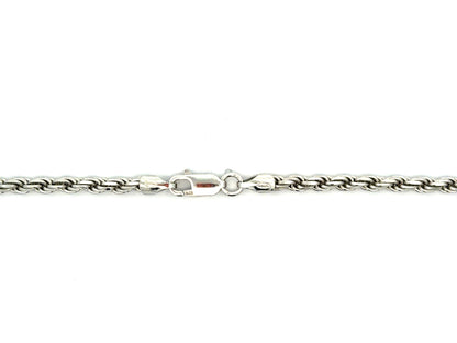 Sterling Silver Rope Chain Necklace – 22 in, 3.2 mm, 20.4 g product photo 2