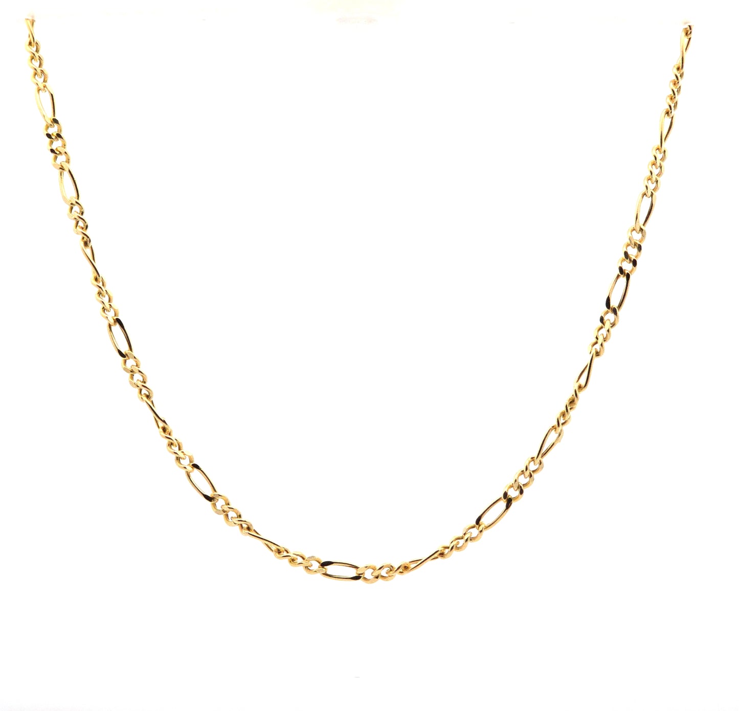 14K Figaro/Rope Link Gold Chain 4mm 20"