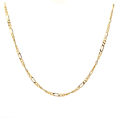 14K Gold Figaro Rope-Link Chain, 20 in, 4 mm