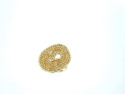 14K Box Link Gold Chain, 2 mm, 20 in