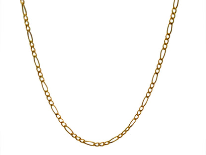14K Figaro Link Gold Chain, 16 in, 2 mm