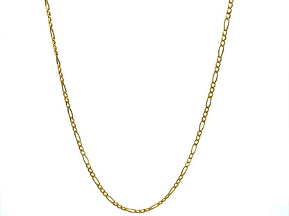 14K Figaro Link Gold Chain, 16 in, 2 mm